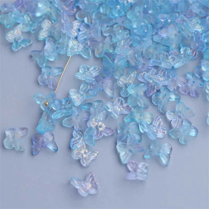 New Design Butterfly Glass Beads Handmade Material 10mm Gradient Loose Pendant Jewelry Accessories For Earring DIY Charms Beads The jack market .AU The jack market .AU Jewellery & Chains $ 53 14:200004891#10;200000196:1181#10mm (50PCS)