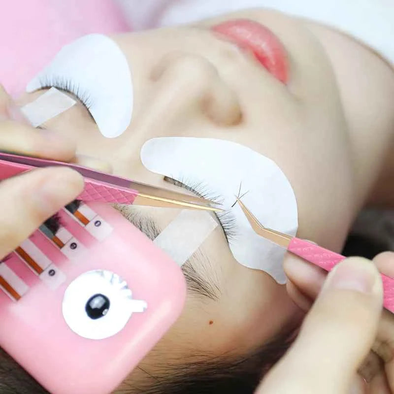 New 1Pc Eyelash Tweezers Anti-static Non-magnetic Professional Pincet 3D Eyelash Extension Tweezer 100% Closure Makeup Tool