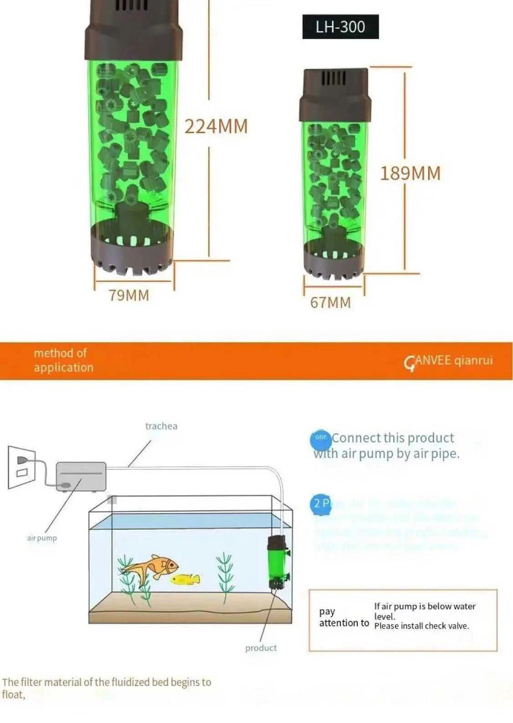 Fish tank fluidized bed filter oxygen supply water fairy rolling filter biochemical filter physical filter aquarium accessories， The jack market .AU The jack market .AU Fishing Gear $ 35 14:29#S