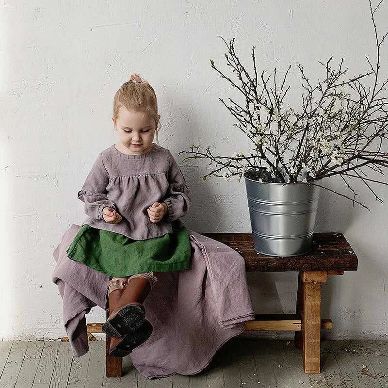 Chic Back Bow Tie Linen Shirt Girls 2026 New Solid Color Casual Loose Baby Kids Long-Sleeved Blouse Autumn Clothes The jack market .AU The jack market .AU Mum & Kids: Essential Products for Every Family $ 45 14:350853#White;200000463:200169197#110cm;200007763:201336100