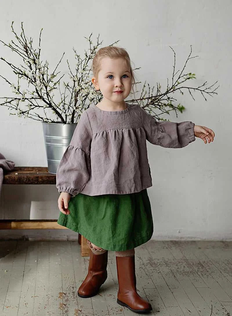 Chic Back Bow Tie Linen Shirt Girls 2026 New Solid Color Casual Loose Baby Kids Long-Sleeved Blouse Autumn Clothes The jack market .AU The jack market .AU Mum & Kids: Essential Products for Every Family $ 45 14:350853#White;200000463:200169197#110cm;200007763:201336100