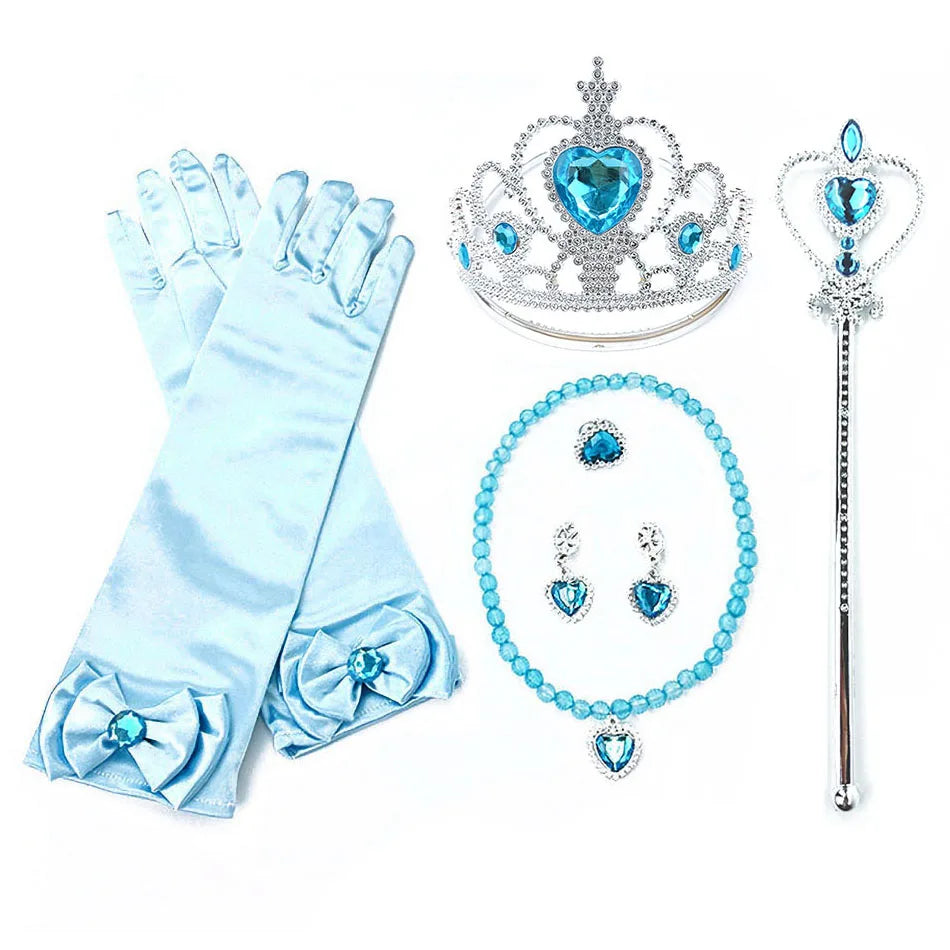 Halloween Party Cinderella Dress Up for Girl Short Sleeve Fancy Princess Costume Kids Carnival Outfit Clothes Girl Elegant Frock