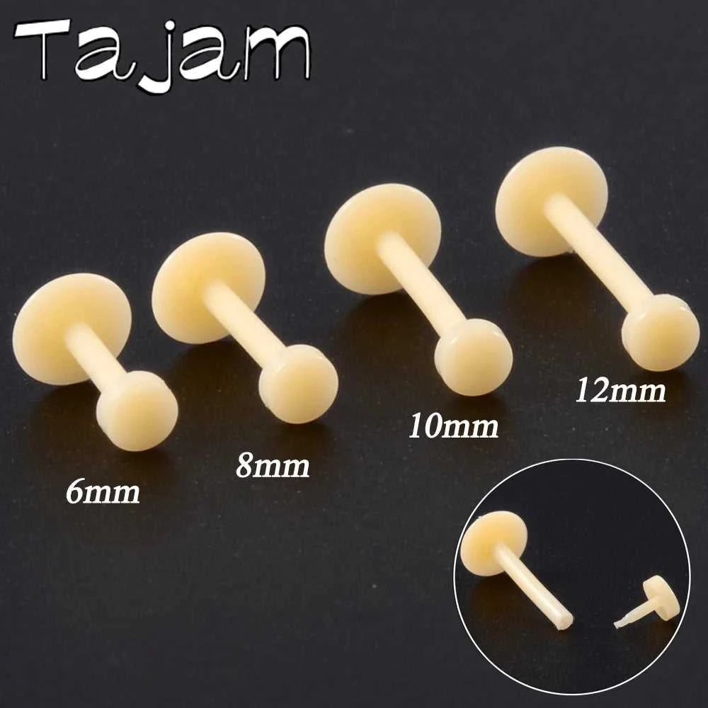 10pcs Bio Flexible PTFE Push-in Pin Labret Retainer Bead Flesh Color Earring Lip Ring Stud Fashion Body Piercing Jewelry The jack market .AU The jack market .AU Jewellery & Chains $ 47 200000783:175#1.2x8x3mm;200001033:200003763#Clear-Cone;200007763:201336100