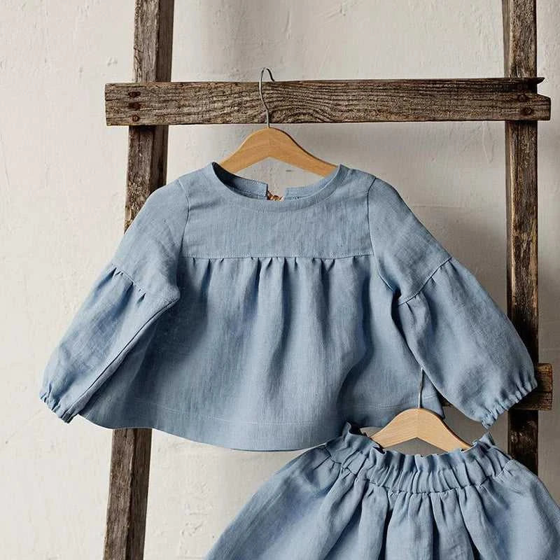 Chic Back Bow Tie Linen Shirt Girls 2026 New Solid Color Casual Loose Baby Kids Long-Sleeved Blouse Autumn Clothes The jack market .AU The jack market .AU Mum & Kids: Essential Products for Every Family $ 45 14:350853#White;200000463:200169197#110cm;200007763:201336100