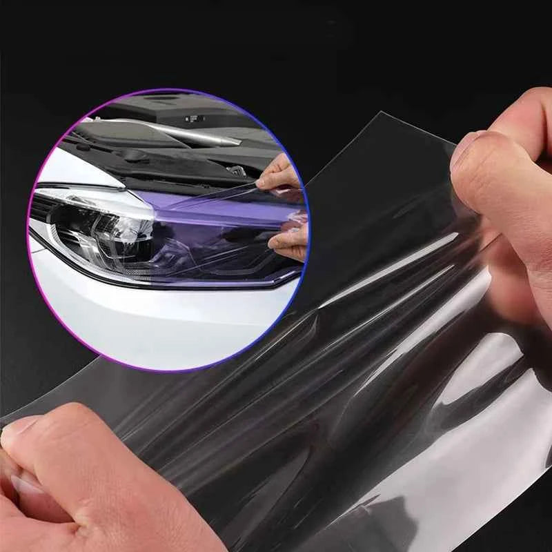 30CM 40CM 60CM PPF Paint Protection Photochromic Film UV Color Change Headlight Protection Film Self-healing Anti-scratch Film