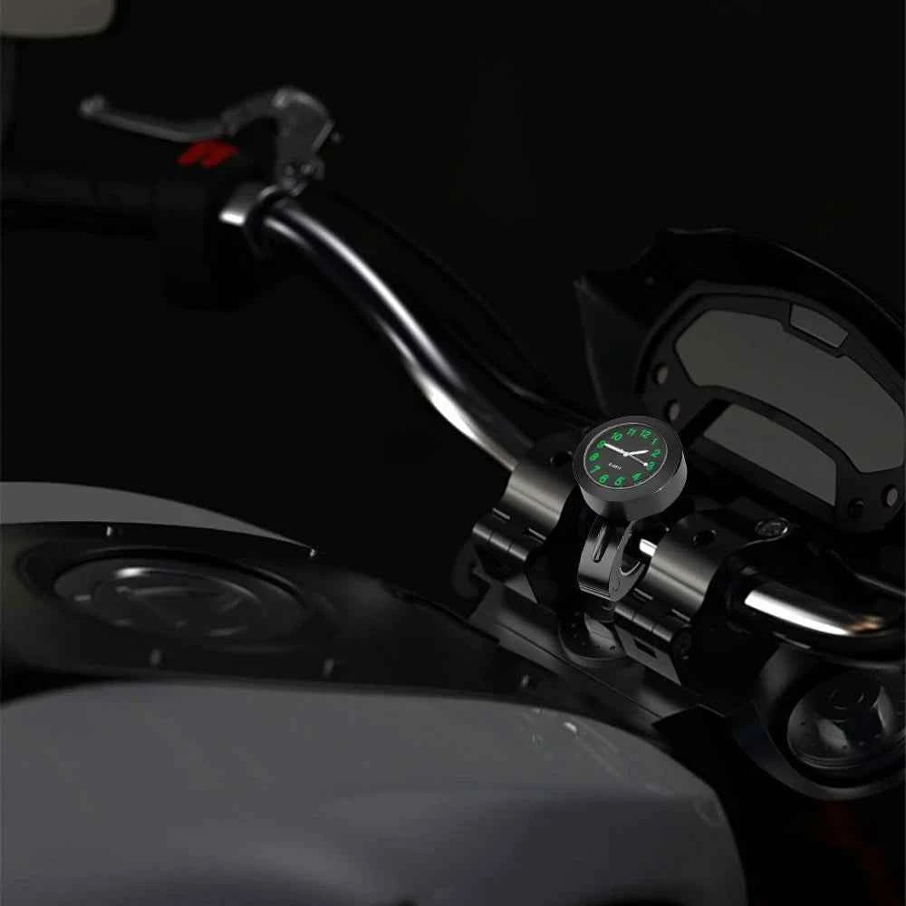 Universal Motorbike Bike Waterproof Handlebar Clock With Night Vision Light 22-25mm Motorcycle Handlebar Mount Clock Watch