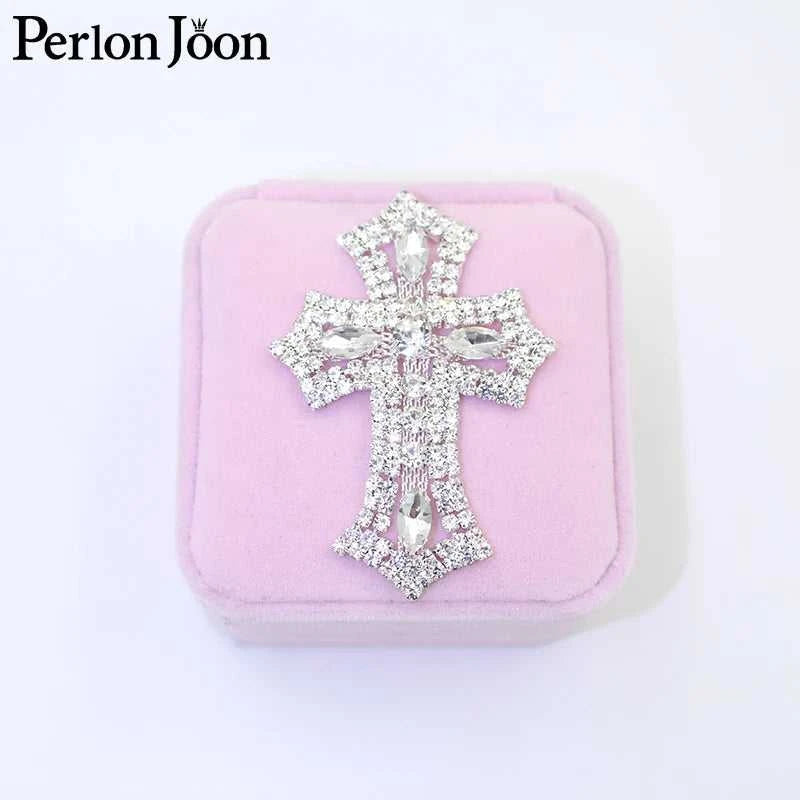 1PCS glittering DIY crystal mini cross rhinestone applique glass patch sewn for wedding bag, shoe decoration YHX077 The jack market .AU The jack market .AU Home $ 28 14:100006056#M