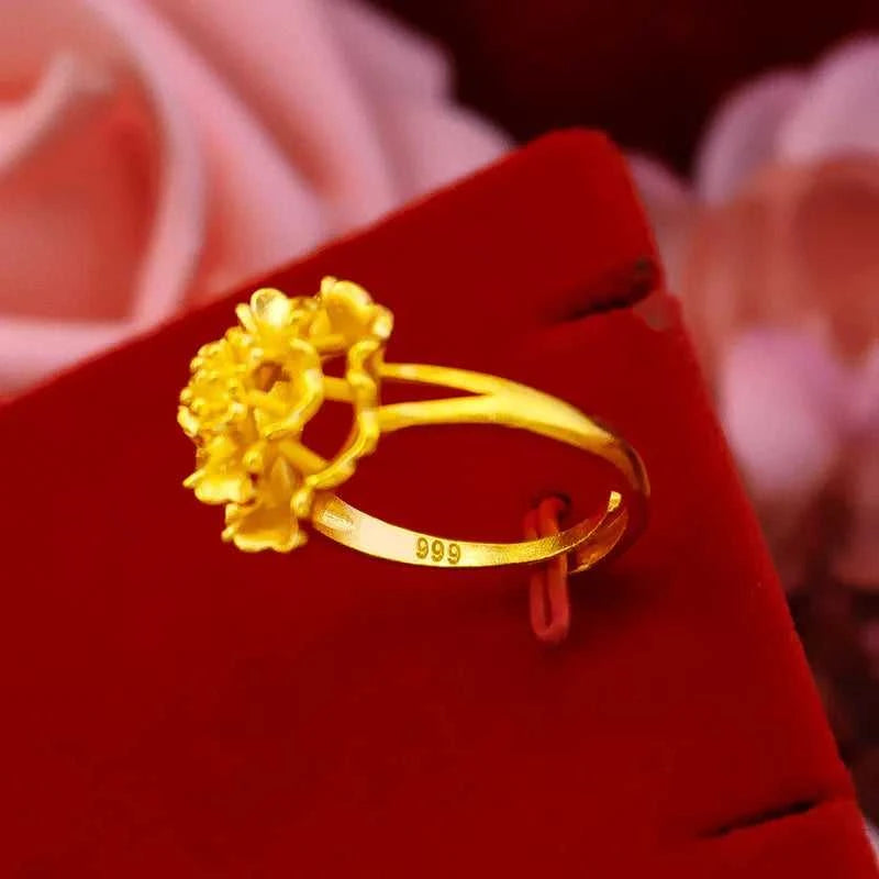KISS&FLOWER Gold Vintage Flower Open Ring For Woman Birthday Wedding Party Christmas Bride Mother Girlfriend Ladies Gifts RI14 The jack market .AU The jack market .AU Jewellery & Chains $ 49 200000226:29#RI14;200000369:200001539