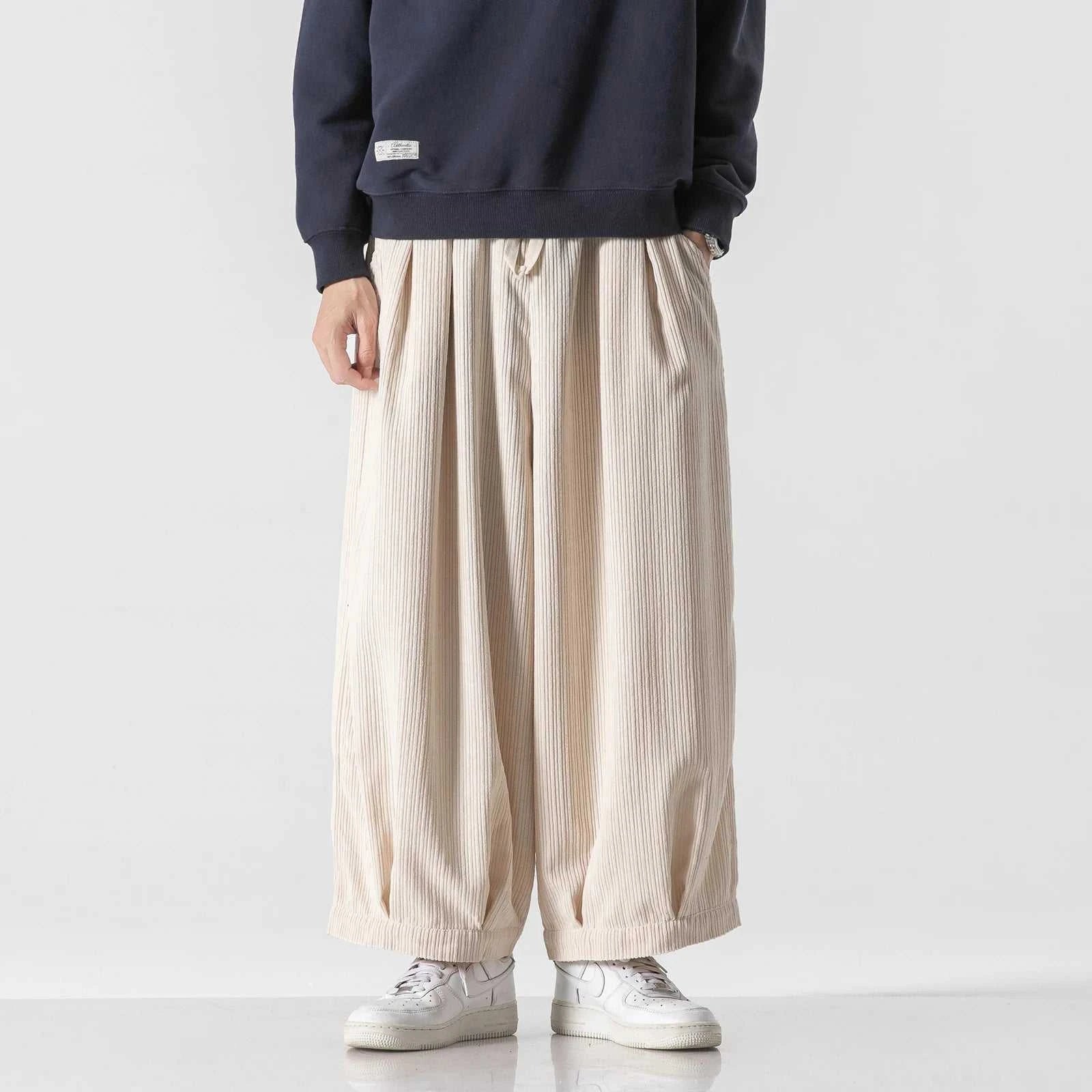 Autumn Men Wide Leg Straight Pants Men Corduroy Solid Color Oversize Trousers Male Thick Warm Japen Style Streetwear Pants The jack market .AU The jack market .AU Men Fashion $ 57 14:193#black;200007763:201336100;5:4182