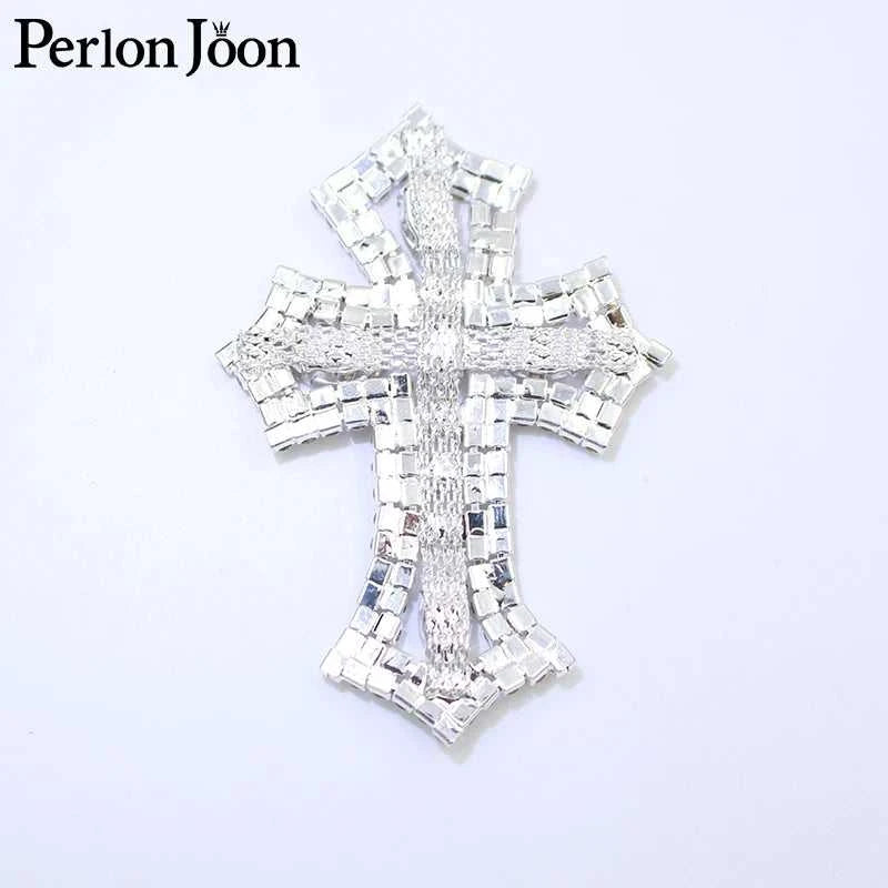 1PCS glittering DIY crystal mini cross rhinestone applique glass patch sewn for wedding bag, shoe decoration YHX077 The jack market .AU The jack market .AU Home $ 28 14:100006056#M