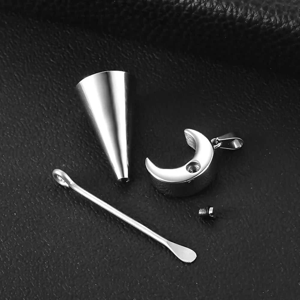 Stainless Steel Crescent Moon Pendant Cremation Jewelry Urn Necklaces for Human Pet Ashes Memorial Jewelry Gift for Women Men The jack market .AU The jack market .AU Jewellery & Chains $ 53 200001033:361187#Rose Gold