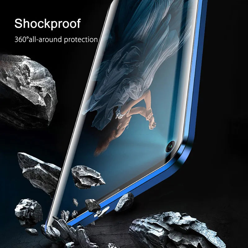 OnePlus 10T 360 Metal Flip Case - Magnetic, Shockproof Glass Protection, Stylish Design