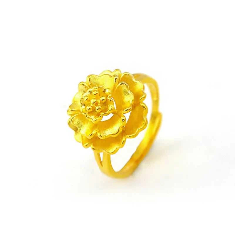 KISS&FLOWER Gold Vintage Flower Open Ring For Woman Birthday Wedding Party Christmas Bride Mother Girlfriend Ladies Gifts RI14 The jack market .AU The jack market .AU Jewellery & Chains $ 49 200000226:29#RI14;200000369:200001539