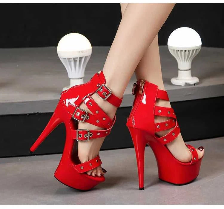 2025 Mclubgirl 8661 Series 15cm Heel 4.5cm Platform 8 Model Rivet Pull ROMAN SANDALS Quick Sell High Heels 15cm LFD The jack market .AU The jack market .AU Step Up Your Style: Trendy Shoes for Every Occasion! $ 86 14:771#15CM-Apricot;200000124:200000898