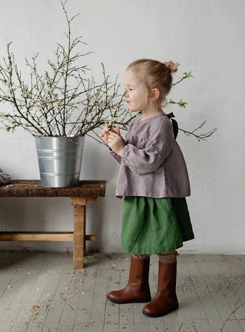 Chic Back Bow Tie Linen Shirt Girls 2026 New Solid Color Casual Loose Baby Kids Long-Sleeved Blouse Autumn Clothes The jack market .AU The jack market .AU Mum & Kids: Essential Products for Every Family $ 45 14:350853#White;200000463:200169197#110cm;200007763:201336100