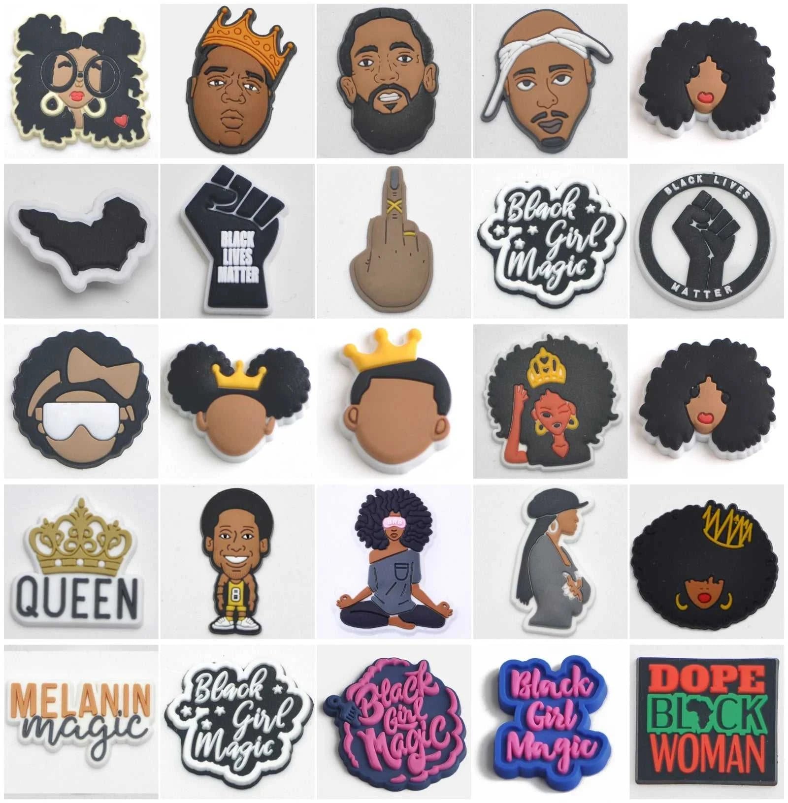 Shoe Charms Black Lives Matter PVC Cartoon Portraits Shoe Accessories for boys girls adults gifts The jack market .AU The jack market .AU Step Up Your Style: Trendy Shoes for Every Occasion! $ 46 14:1052#p2156