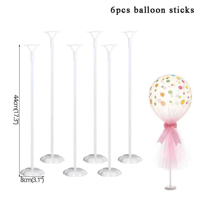 6pcs Balloon Stand Base DIY Balloon Holder Column Support Wedding Table Decoration Adult Kids Birthday Party Baby Shower Favors The jack market .AU The jack market .AU Home $ 25 14:7670#yellow