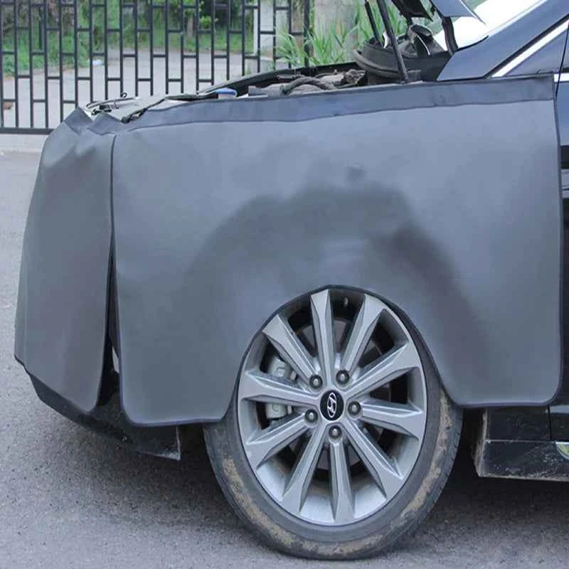 3 pieces of universal magnetic fender cover foldable protector mechanical work mat auto repair mat