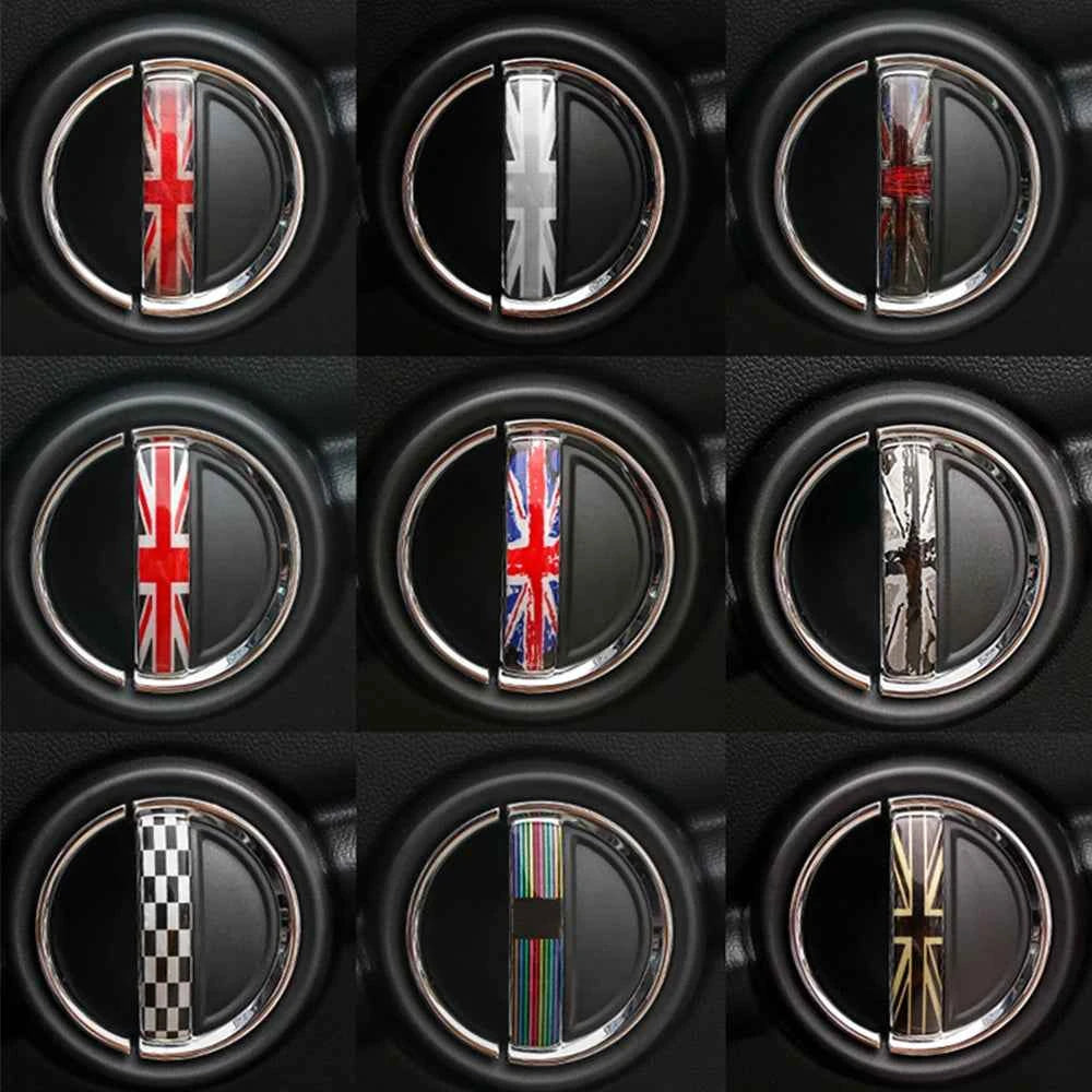 2Pcs Car Sticker For MINI COOPER R56 R55 R60 R61 Countryman F55 F56 F60 Crystal Epoxy Interior Accessory Car Door Handle Sticker