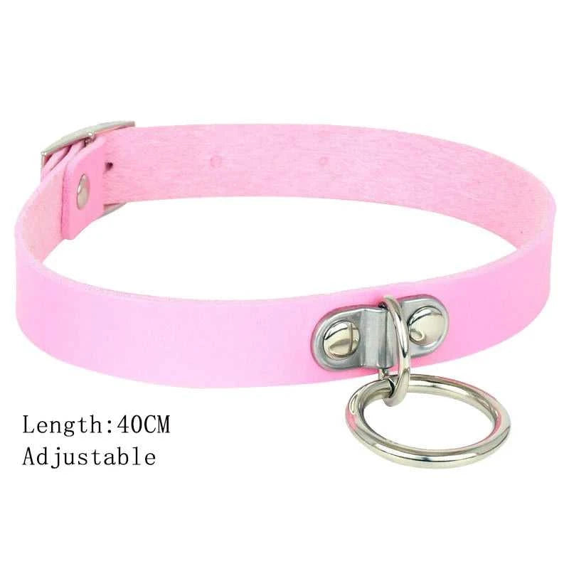 Round PU Leather Choker Collar For Women Gothic Punk Necklace Chain Harajuku Sexy Chocker Necklaces Jewelry Birthday Party Gifts The jack market .AU The jack market .AU Jewellery & Chains $ 54 200001034:200003761#8