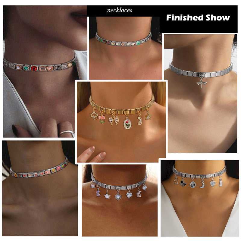 Creative Black Series Cute Rabbit Cat Heart Star Eye Lips Italian Charm Links Fit 9mm Stainless Steel Bracelet DIY Making Gifts The jack market .AU The jack market .AU Jewellery & Chains $ 52 200001034:200003757#A14;200007763:201336100
