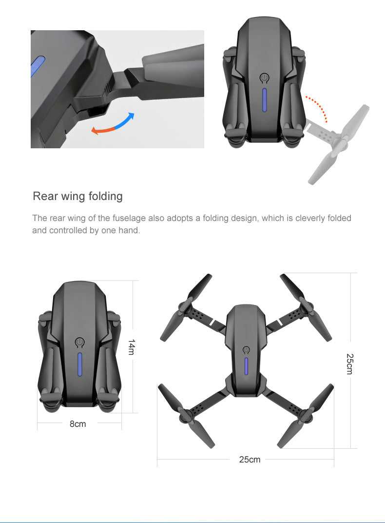 E88pro Drone Professional Dron Optical Flow 4k Dual Camera Aerial Photography Four Axis Aircraft RC Quadrotor children's toys The jack market .AU The jack market .AU Drones $ 72 14:1052#Gray-Two Camera