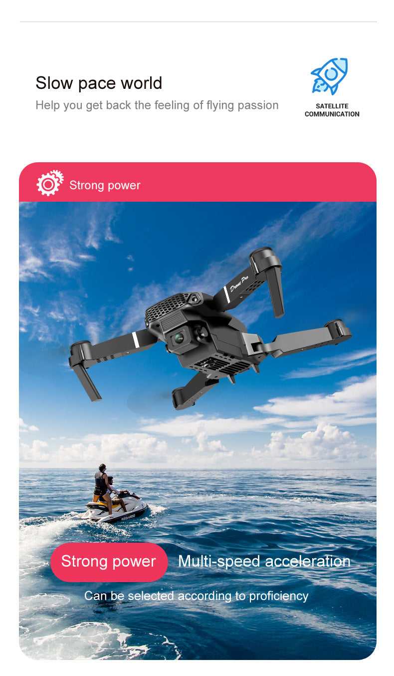 E88pro Drone Professional Dron Optical Flow 4k Dual Camera Aerial Photography Four Axis Aircraft RC Quadrotor children's toys The jack market .AU The jack market .AU Drones $ 72 14:1052#Gray-Two Camera