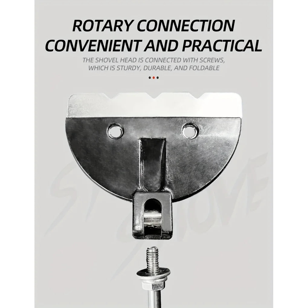 1 Piece Adjustable Multi-Angle Shrimp Bait Shovel-Stainless Steel Fishing Shovel, Non-Slip Plastic Handle, Mixing Bait Tool