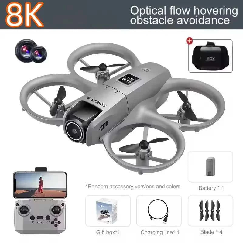 D16 Mini Drone 8K HD Dual Camera Profesional 180° Electric Adjustable GPS Positioning Obstacle avoidance Bushless UAV 2026 New The jack market .AU The jack market .AU Drones $ 106 14:29#Black Dual 8K-1B