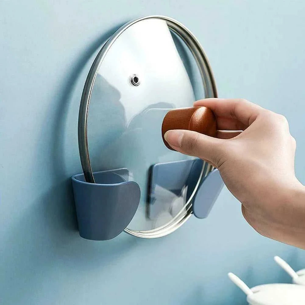 2pc/set Wall Mounted Pot Lid Holder Pot Cover Hang on The Wall for Kitchen Space Saving Kitchen Storage Shelf The jack market .AU The jack market .AU Home $ 47 14:193