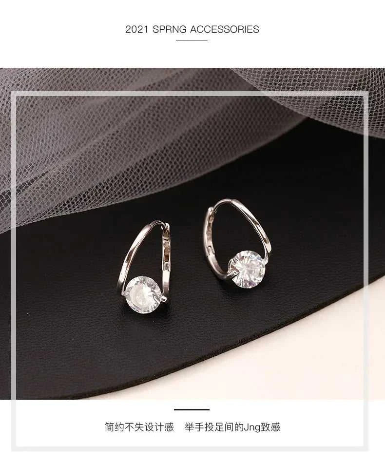 925 Sterling Silver Zircon Hoop Earrings Simple Temperament Exquisite Hot Semale Sexy Jewelry Gift The jack market .AU The jack market .AU Jewellery & Chains $ 54 200000226:347#gold
