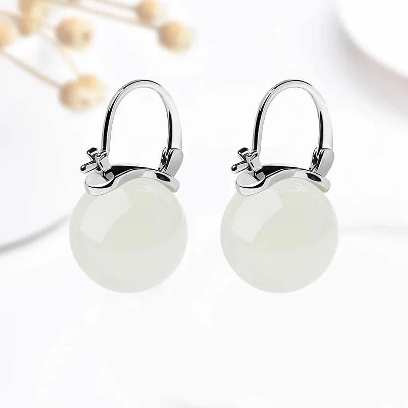 MHS.SUN Vintage Imitation Green Jade Bead Drop Earrings Gentle Elegant Ear Buckle Earring For Women Girl Party Jewelry Gift The jack market .AU The jack market .AU Jewellery & Chains $ 51 200001034:361180#002