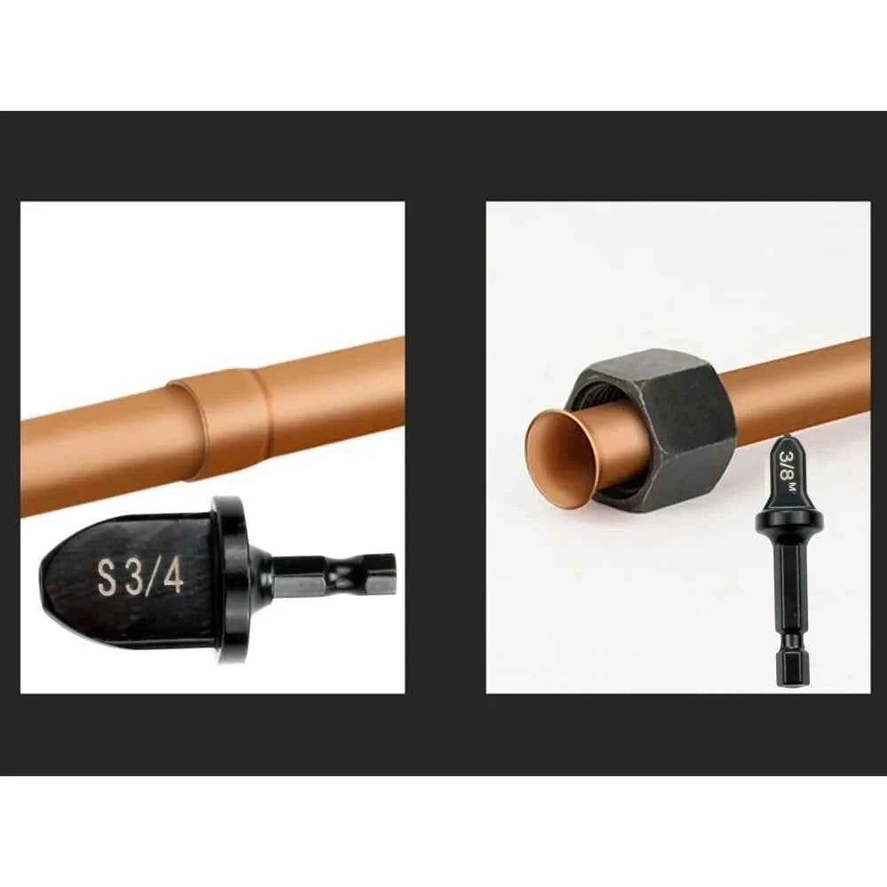 HexaPro Tube Expander Set - 5-Piece Swaging & Flaring Tool for Air Conditioners (1/2", 1/4", 3/4", 5/8", 3/8")