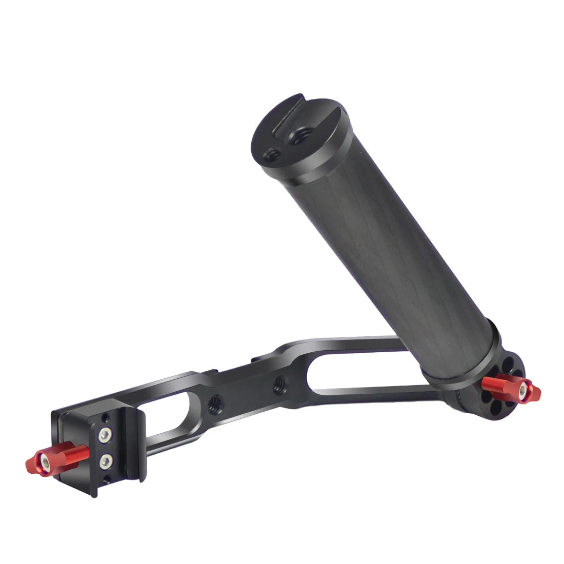 Carbon Fiber L Bracket Handle Grip Foldable Cold Shoe Mount Clamp for DJI Ronin RS3 RS4 Mini RS2 RSC2 Handheld Gimbal Stabilizer