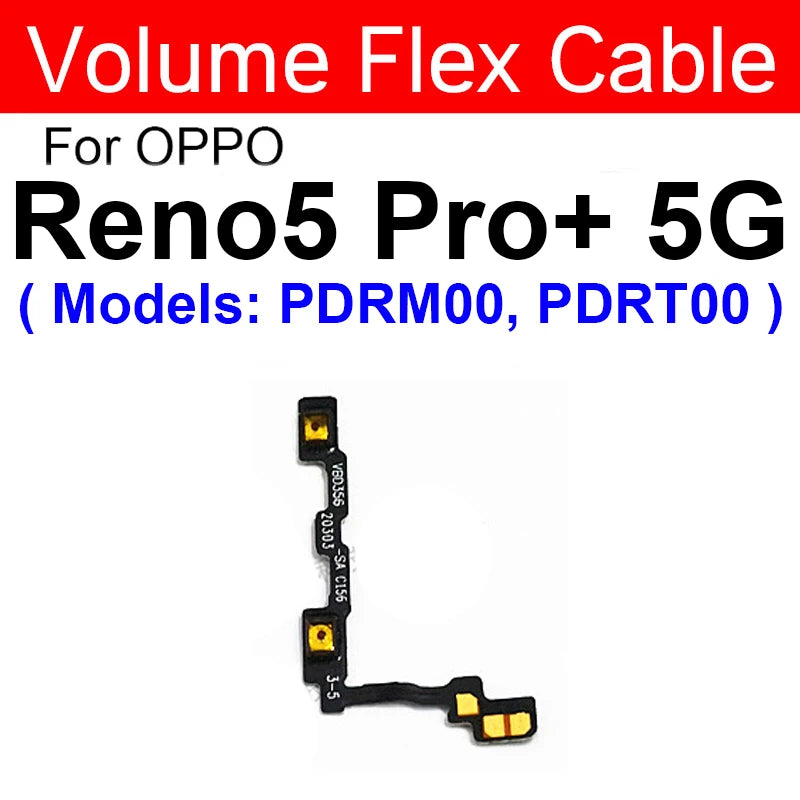OPPO Power Volume Flex Cable - Durable Replacement for Reno 5, 6, Pro Plus, 6 Lite, 4G & 5G