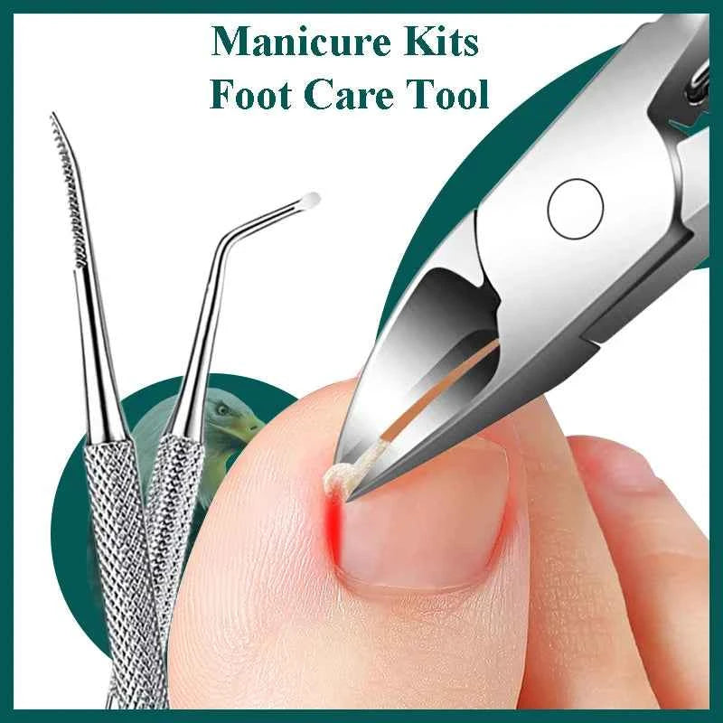 Professional Hawkbill Nail Clippers Nail Pick Trimmer for Ingrown Toenails Paronychia Cutter for Unisex Foot Care Manicure Tool