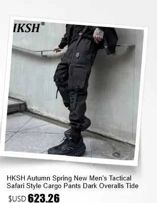 HKSH Autumn Winter New Men's Tide Original Design Techwear High Street Fashion Trend Vintage Jacket Chic Casual Coats Ins HK6132 The jack market .AU The jack market .AU Men Fashion $ 172 14:691#Gray;5:4182