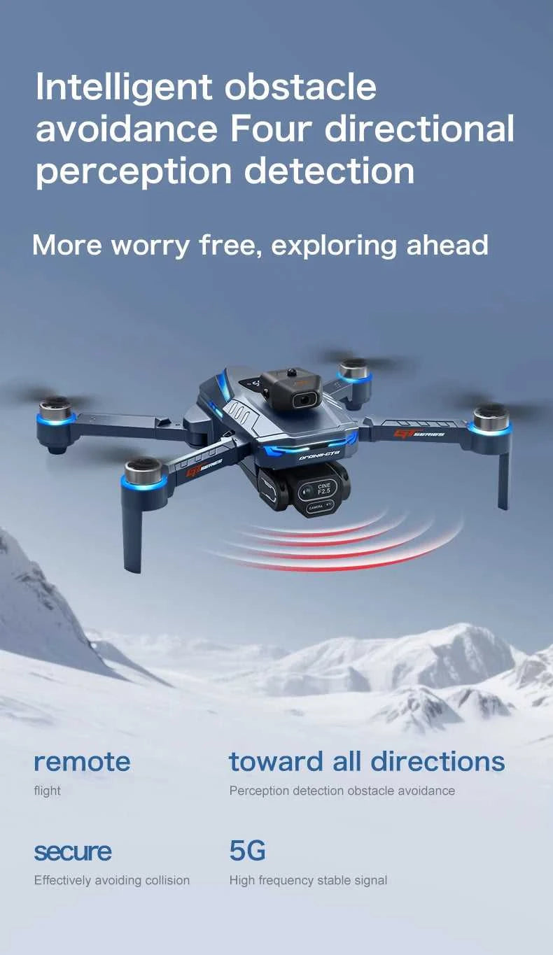 New GT8 Drone 8K Professional HD Dual Cameras Screen Remote 5G WIFI Brushless Motor Obstacle Avoidance Foldable Quadcopter Toys The jack market .AU The jack market .AU Drones $ 115 14:29#GT8 4K