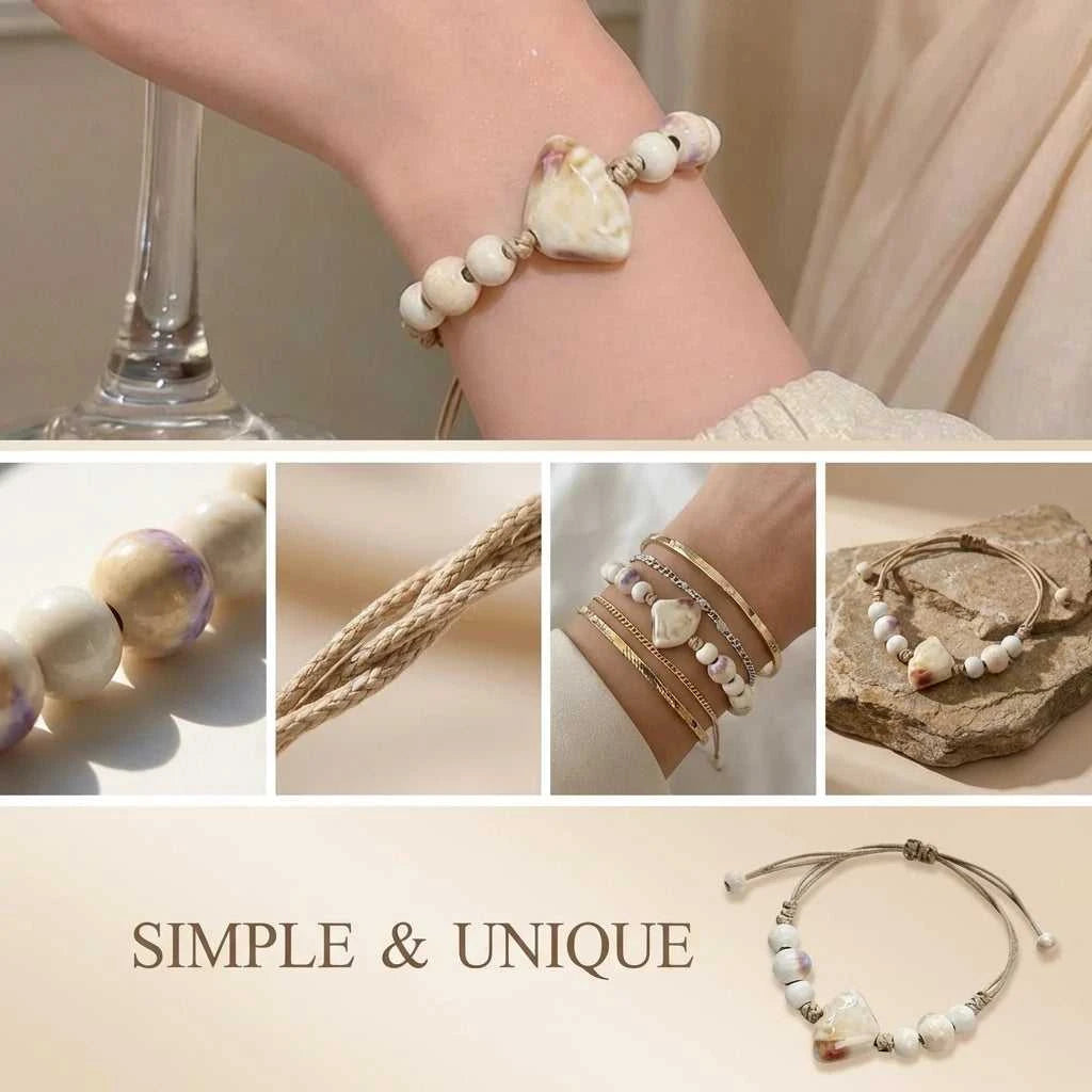 Bohemia Cute Ceramic Starfish Beads Bracelet For Women Handmade Braided Rope Beaded Bracelets Summer Beach Party Charm Jewelry The jack market .AU The jack market .AU Jewellery & Chains $ 46 200001034:361188#BR26Y0107-3