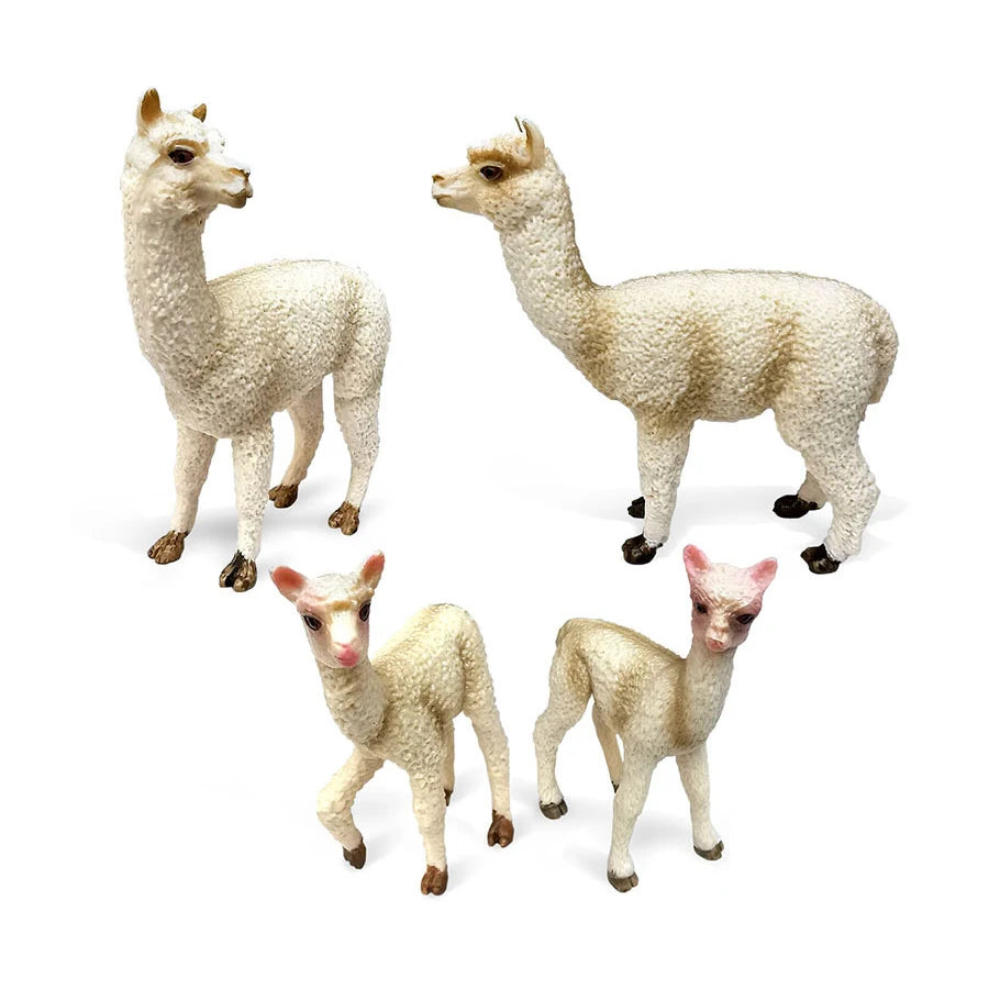 Realistic Farm World Alpaca Animal Model Figures Llama Toy Figurine Zoo Education Collection Home Decor Playset Kids Gifts