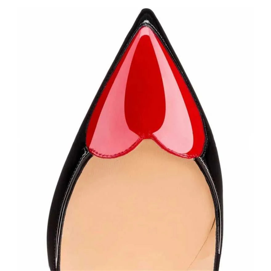 Red Heart-shaped Pointed Toe Women Shoes Black White High Heels Pumps Female Autumn Shallow Patent Leather Party Dress Shoe Sexy The jack market .AU The jack market .AU Step Up Your Style: Trendy Shoes for Every Occasion! $ 86 14:29;200000124:200000334