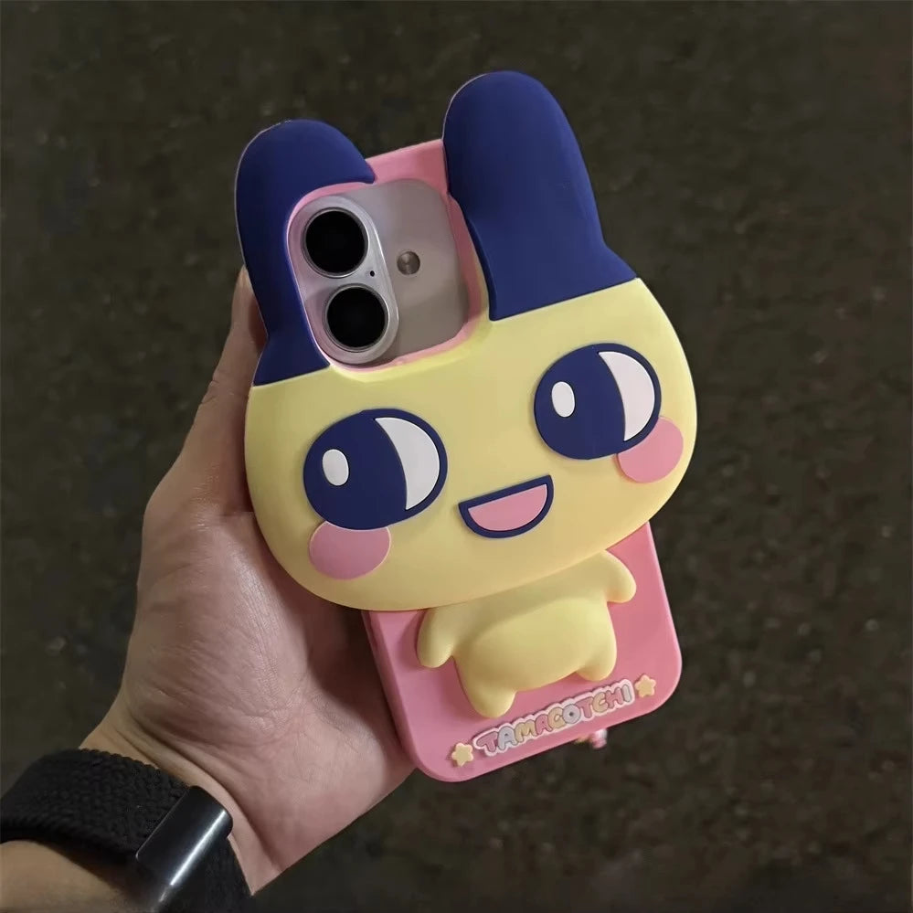Cute 3d Tamagotchi Phone Case Suitable For Iphone 16 Promax Iphone 15 Cute Mametchi Lovelitchisilicone Phone Case