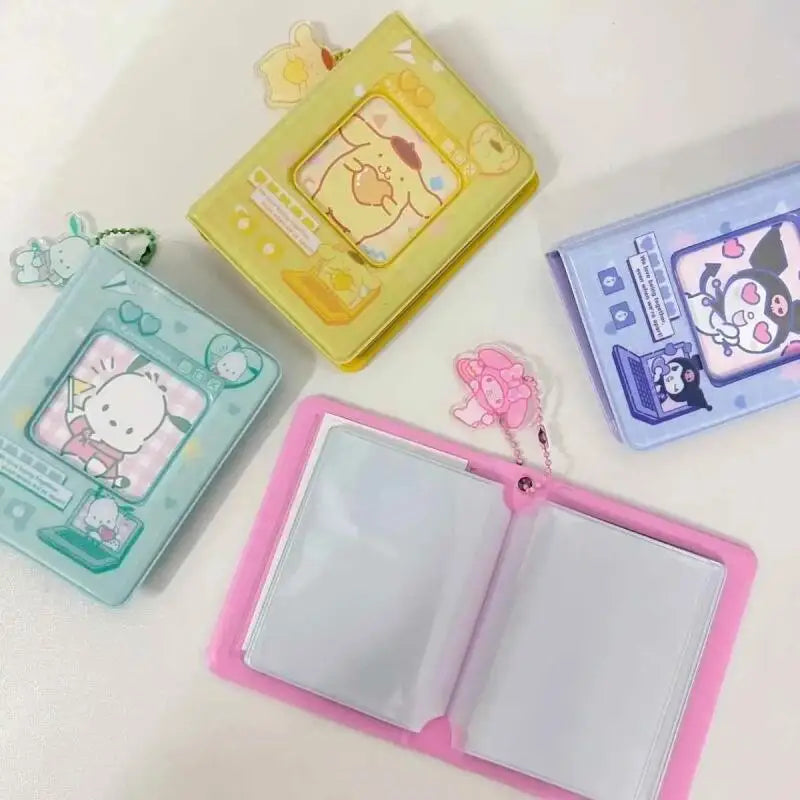 Hello Kitty Refillable Photo Album Cute Cartoon Design for Kpop Star Cards Collection Kawaii Memory Book with PVC Sleeves Gift