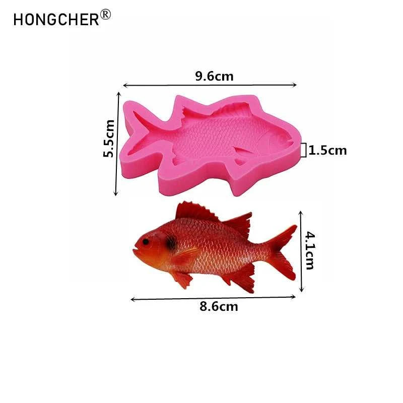 Silicone Fish Mold - Food Safe Chocolate Candy Fondant Ice Mold Flexible Soap Candle Wax Resin Polymer Clay Mold,Fish Mold The jack market .AU The jack market .AU Fishing Gear $ 20 14:200006153#Pink