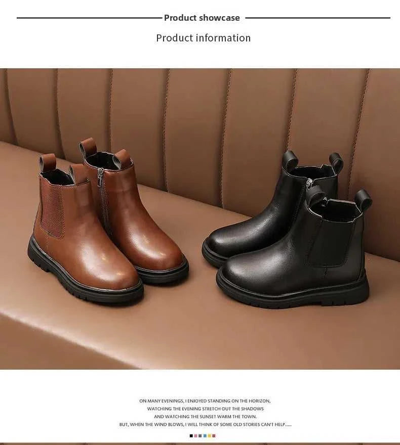 Size 27-37 Kids PU Leather Boot Warm Autumn Winter Children's Shoes Princess Girls Anti Slip Foot Warmer Snow Boots The jack market .AU The jack market .AU Mum & Kids: Essential Products for Every Family $ 43 14:365458#D-12Brown;200000124:150#27