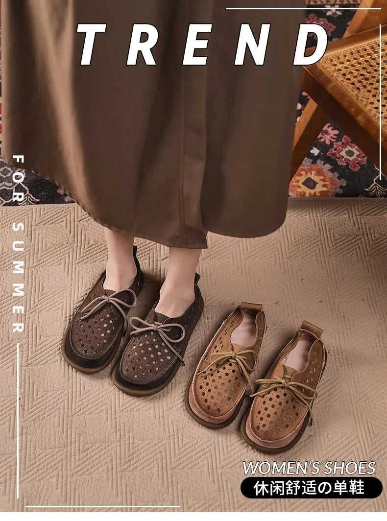 Careaymade-Summer top layer cowhide sandals,clown cute big toe shoes,hollow hole shoes,pure Handmade breathable casual shoes 34 The jack market .AU The jack market .AU Step Up Your Style: Trendy Shoes for Every Occasion! $ 112 14:29#Beige Elastic band;200000124:200000334