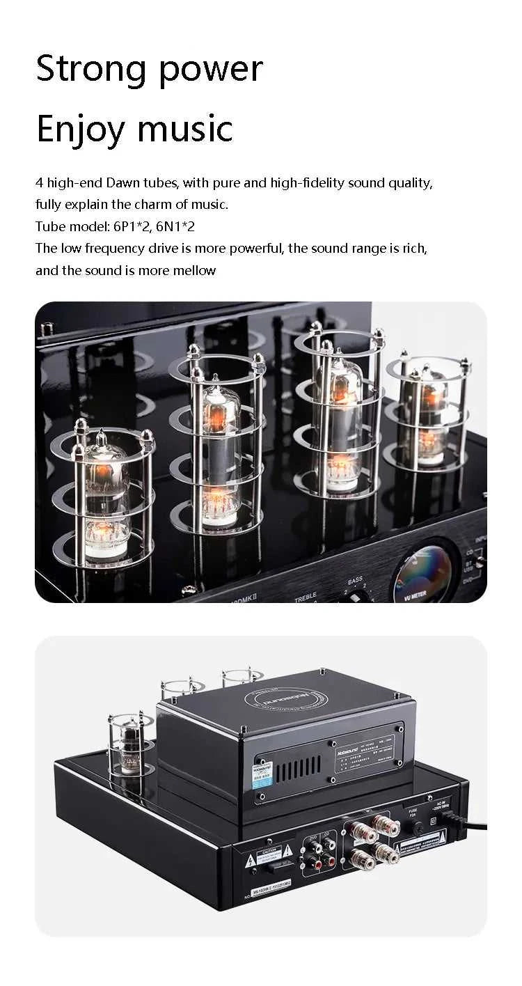 HIFI Tube Power Amplifier Wireless Bluetooth 2.1 Channel Audiophile Amplifier 6P1*2 6N1*2 Tube USB Lossless Playback VU Meter The jack market .AU The jack market .AU Accessories Electronics $ 364 14:350853#Upgraded version;35:2476