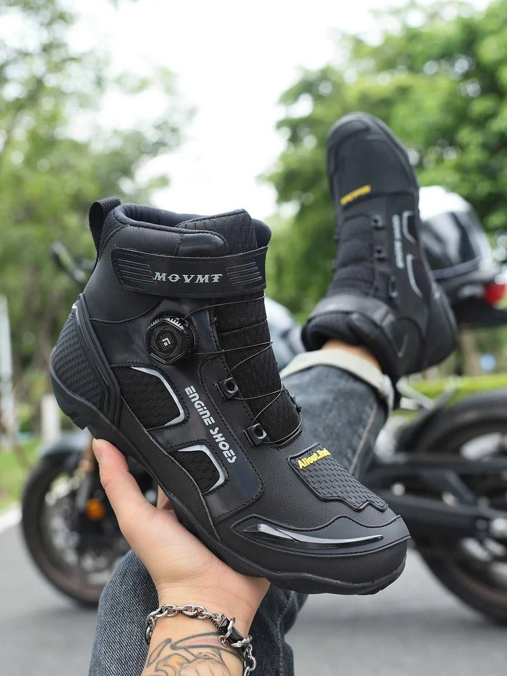 Motorcycle Riding Shoes Men's Breathable Leather Boots Casual Comfortable Slip-On Ankle Boots for Urban Cycling The jack market .AU The jack market .AU Step Up Your Style: Trendy Shoes for Every Occasion! $ 156 14:771#6068;200000124:200000899