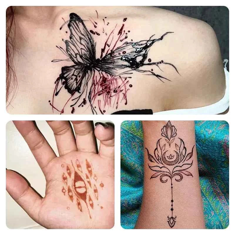 Henna Magic Henna Cones - Vibrant Indian Body Art Paste for Stunning Temporary Tattoos