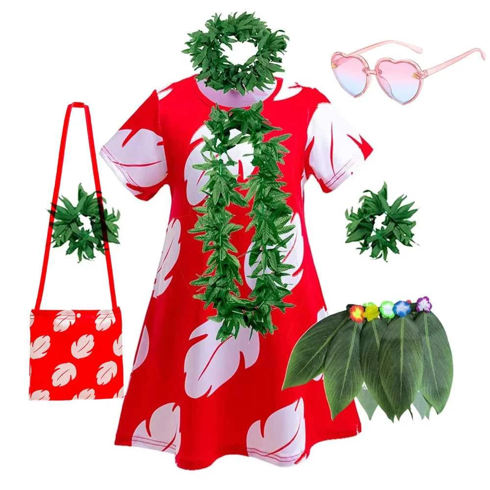 Lilo Costume for Girls Hawaii Princess Red Leaves Dress Up Outfits with Garland Kids Halloween Carnival Party Dresses The jack market .AU The jack market .AU Mum & Kids: Essential Products for Every Family $ 43 14:200001438#dress style 2;200000463:200004197#2T (Tag 100)